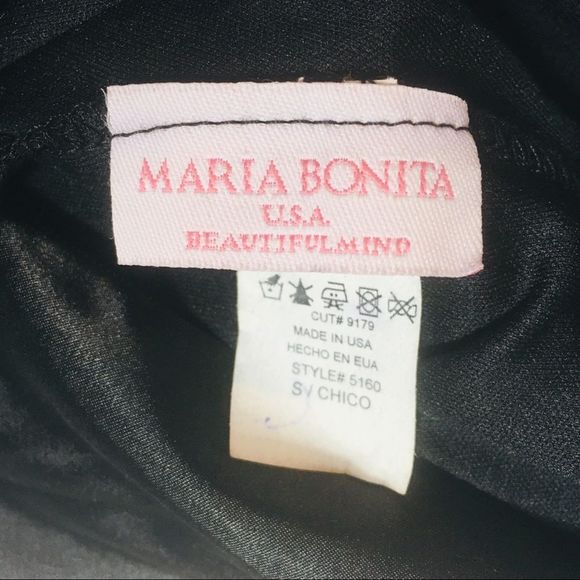 Maria Bonita Black OneShoulder CocktailParty Dress‎ - Picture 4 of 7